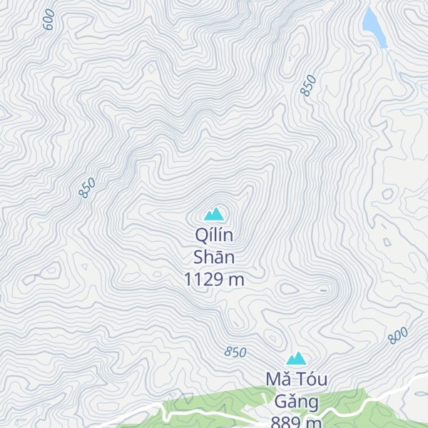 Map of Qílín Shān