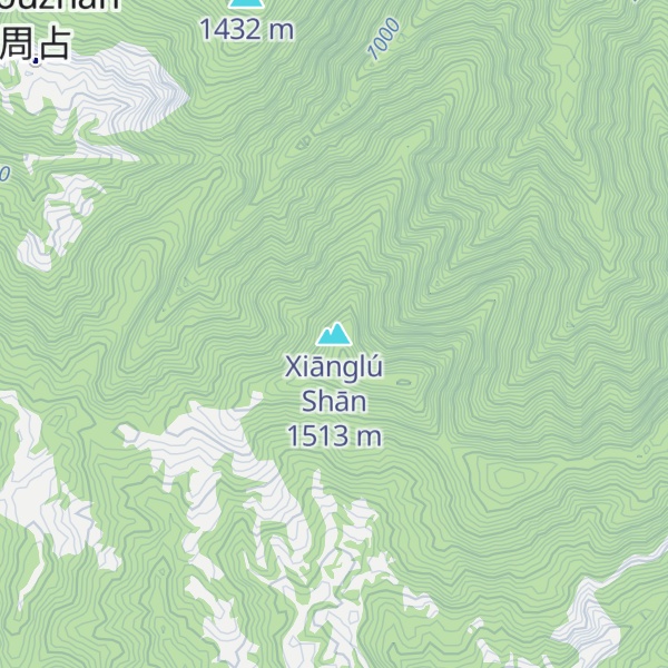 Map of Xiānglú Shān