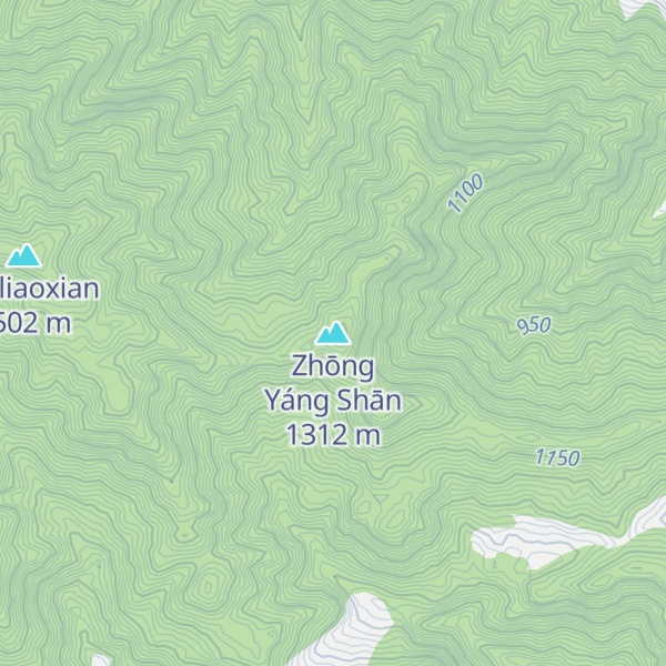 Map of Zhōng Yáng Shān