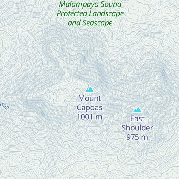 Map of Mount Capoas