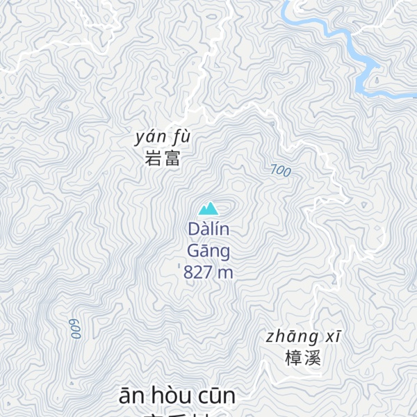 Map of Dàlín Gāng