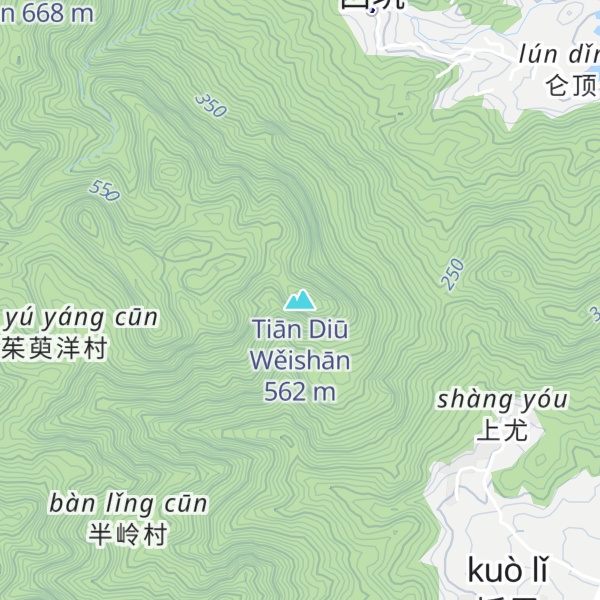Map of Tiān Diū Wěishān