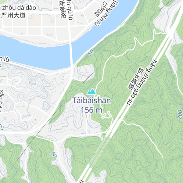 Map of Tàibáishān