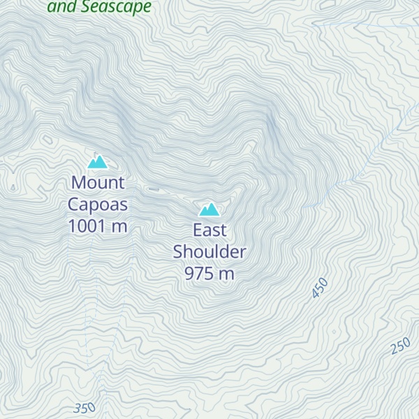 Map of East Shoulder