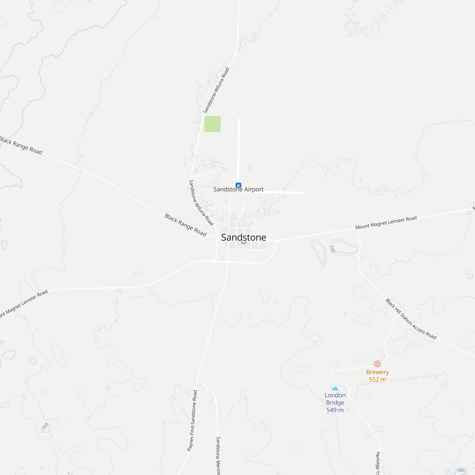 Sandstone Visitors Centre map