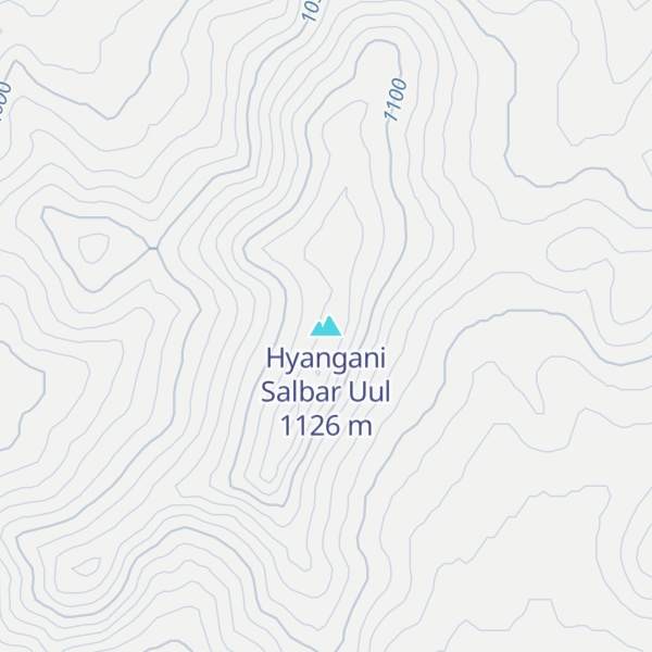 Map of Hyangani Salbar Uul