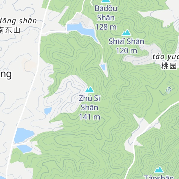 Map of Zhú Sī Shān