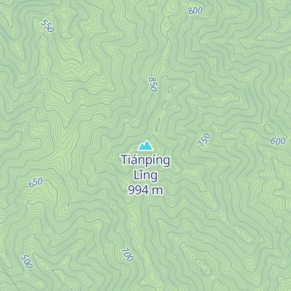 Map of Tiánpíng Lǐng