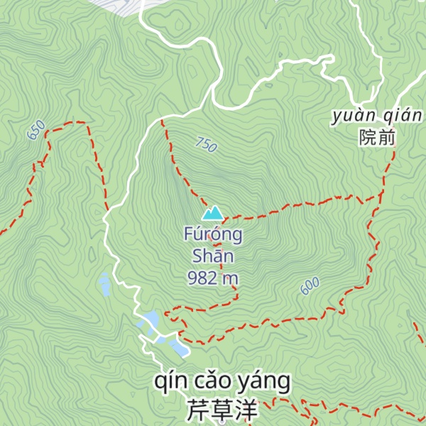 Map of Fúróng Shān