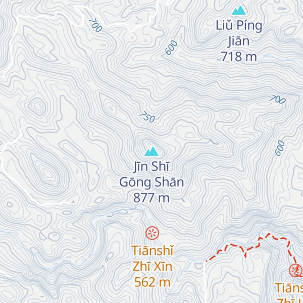 Map of Jīn Shī Gōng Shān
