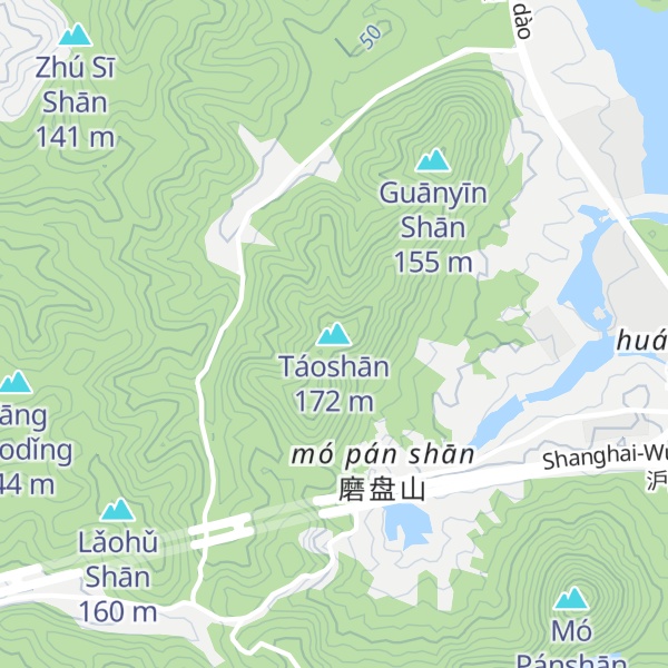 Map of Táoshān