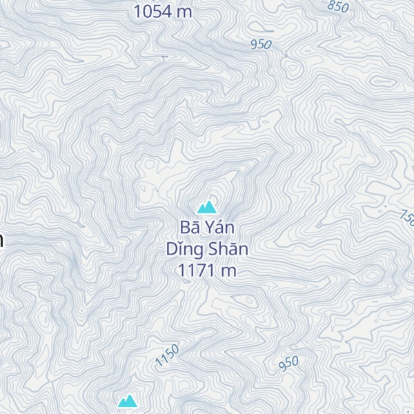 Map of Bā Yán Dǐng Shān