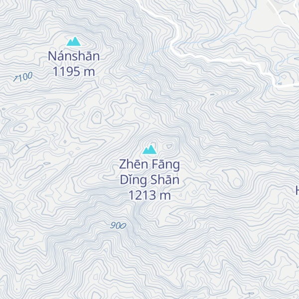 Map of Zhēn Fāng Dǐng Shān