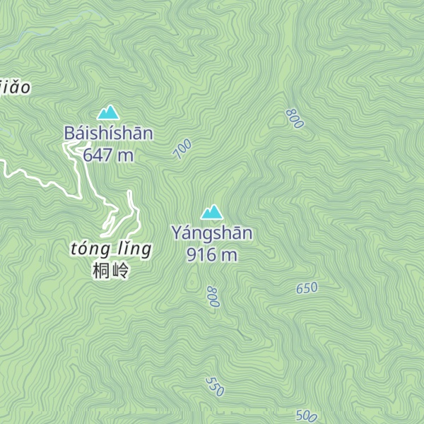 Map of Yángshān