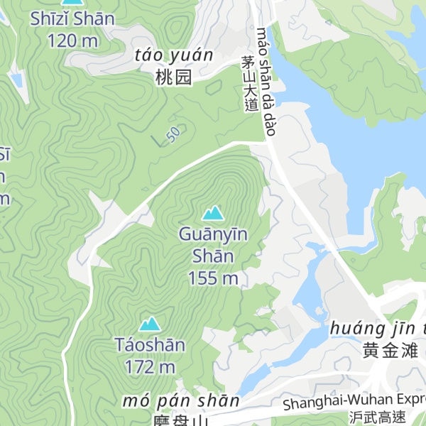 Map of Guānyīn Shān