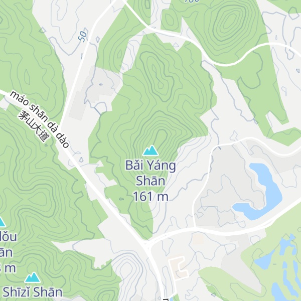 Map of Bǎi Yáng Shān