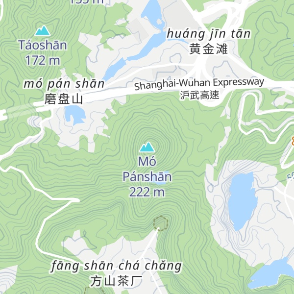 Map of Mó Pánshān