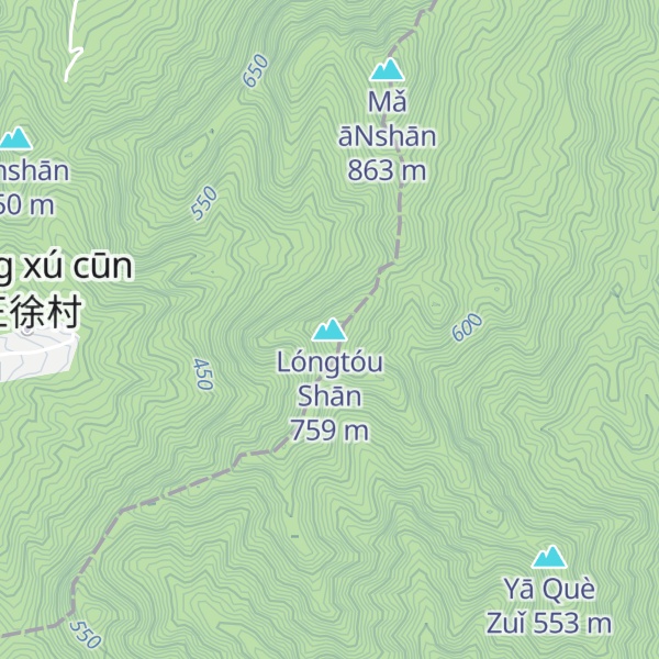 Map of Lóngtóu Shān
