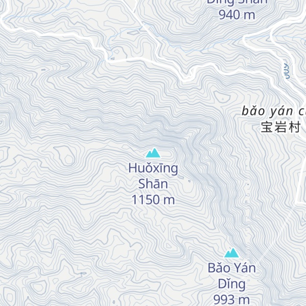 Map of Huǒxīng Shān