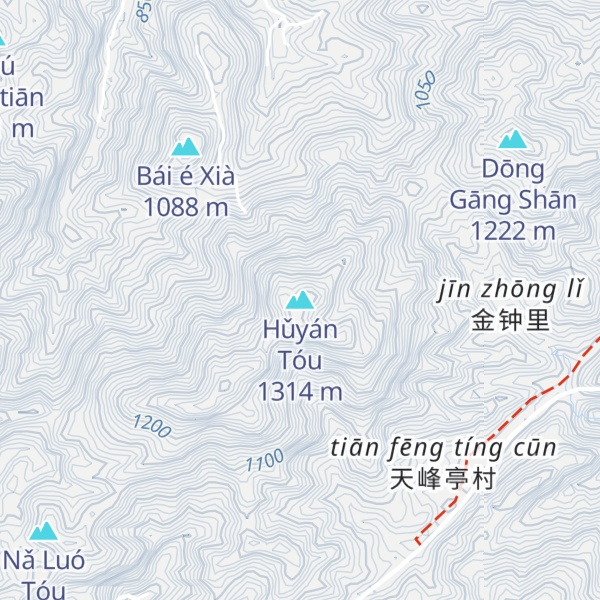 Map of Hǔyán Tóu