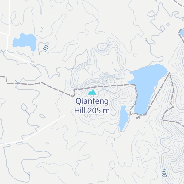 Map of Qianfeng Hill