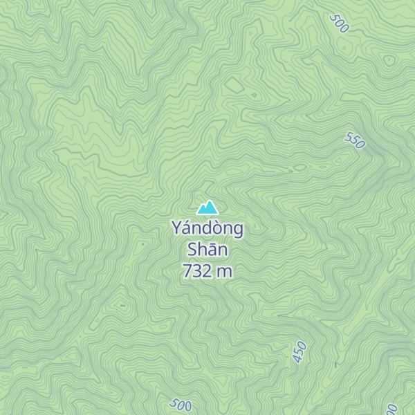Map of Yándòng Shān