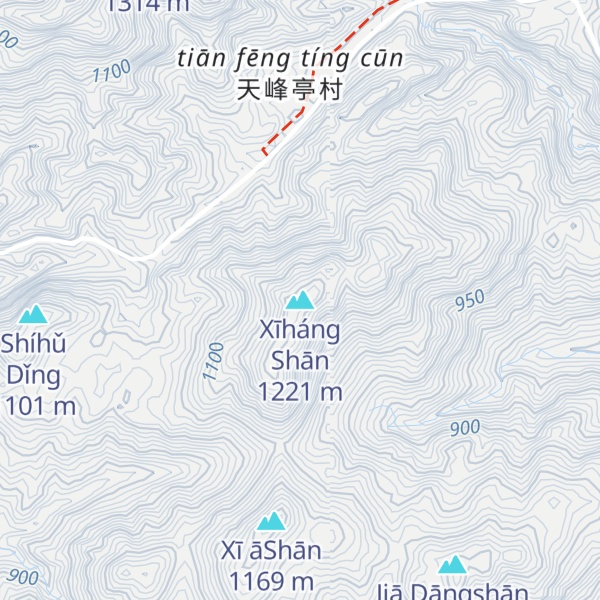 Map of Xīháng Shān