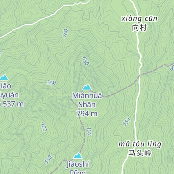 Map of Miánhuā Shān