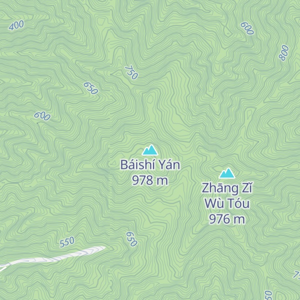 Map of Báishí Yán