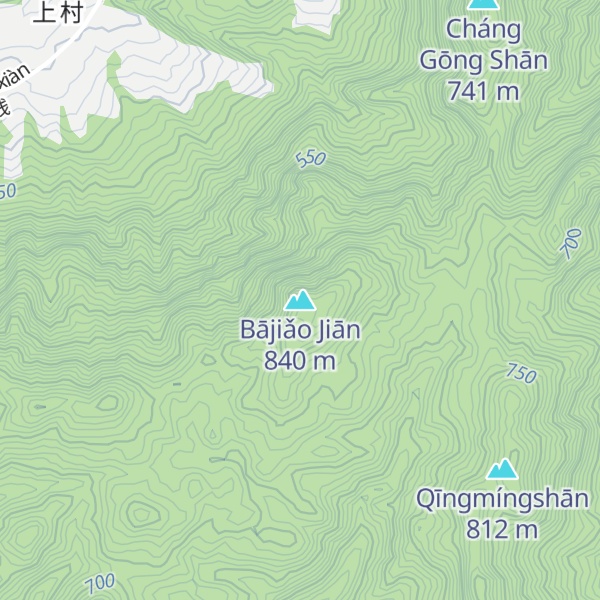Map of Bājiǎo Jiān