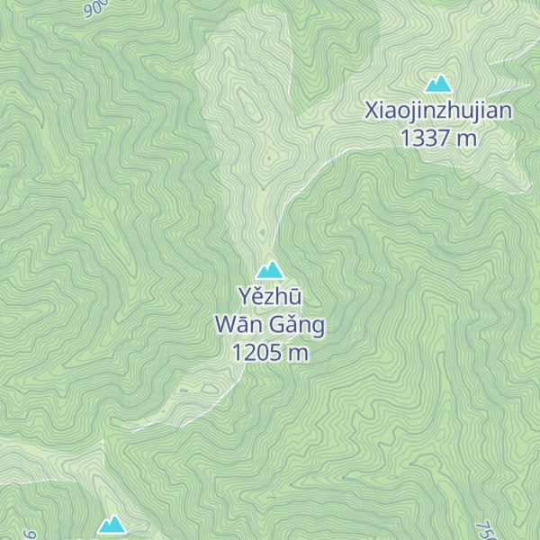 Map of Yězhū Wān Gǎng