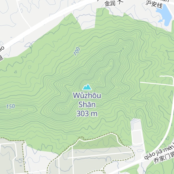 Map of Wǔzhōu Shān