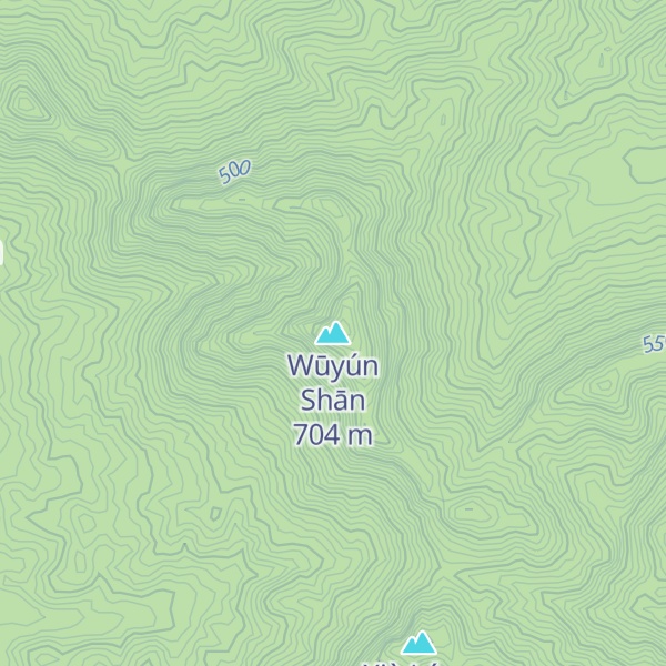 Map of Wūyún Shān