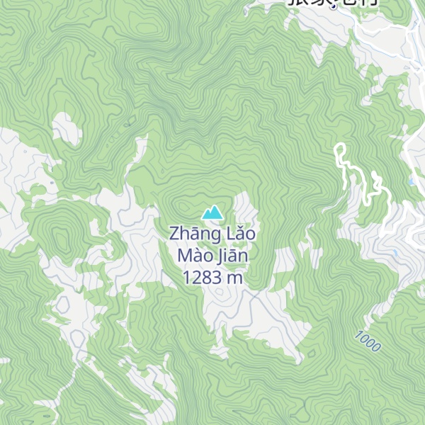 Map of Zhāng Lǎo Mào Jiān