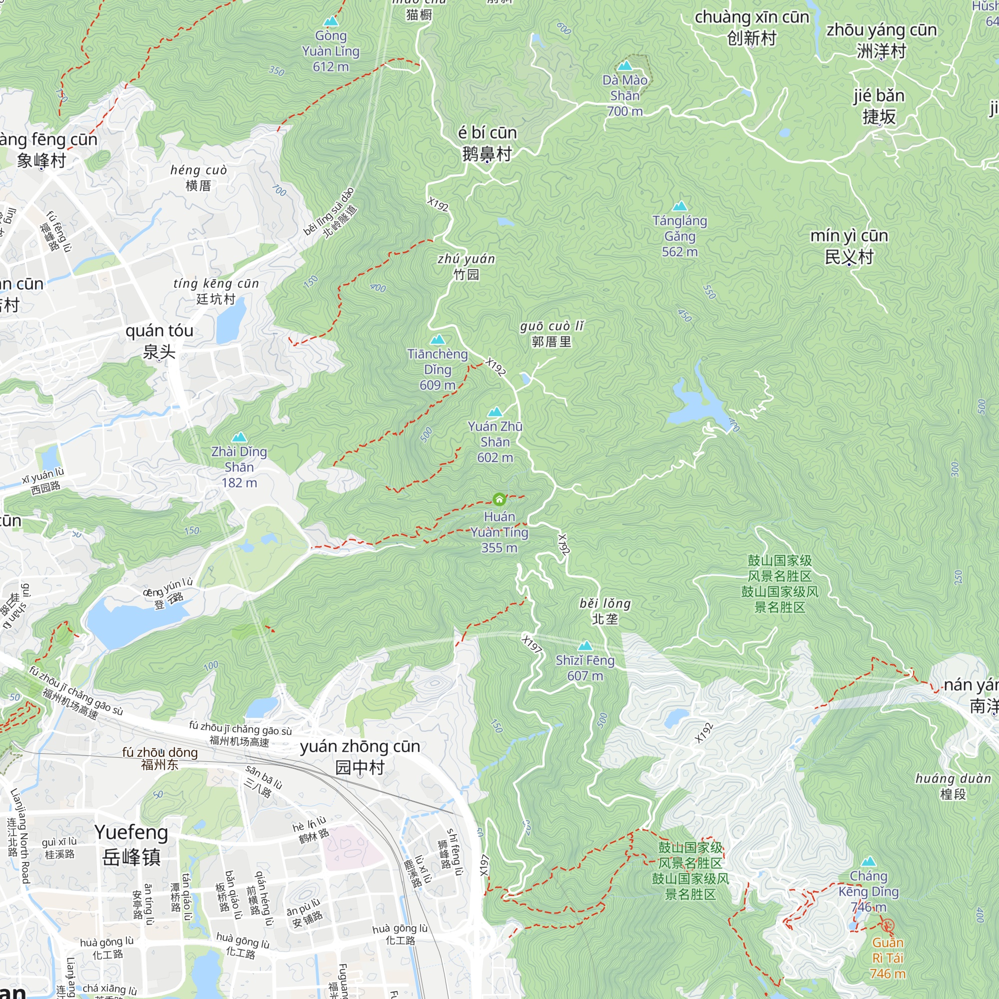 Huán Yuàn Tíng map