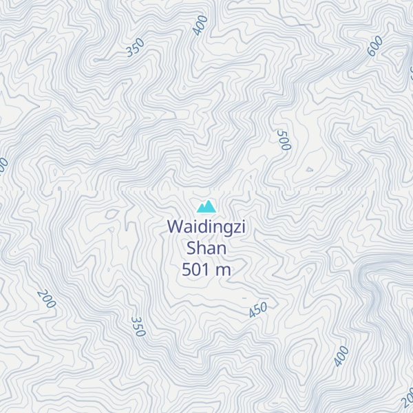 Map of Waidingzi Shan