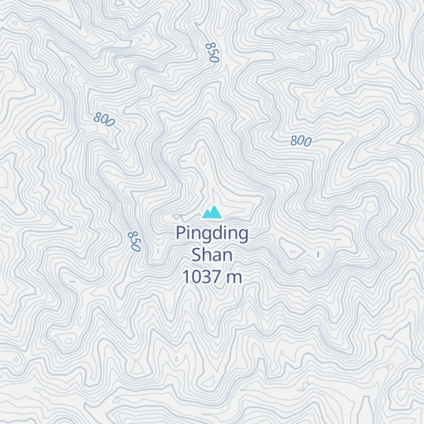 Map of Pingding Shan