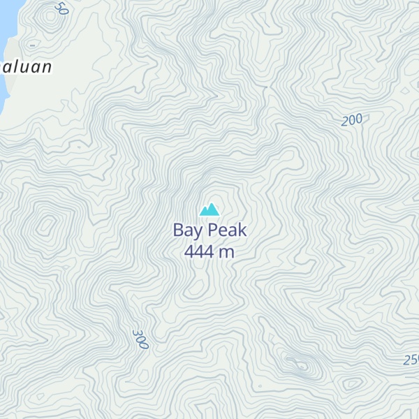 Map of Bay Peak