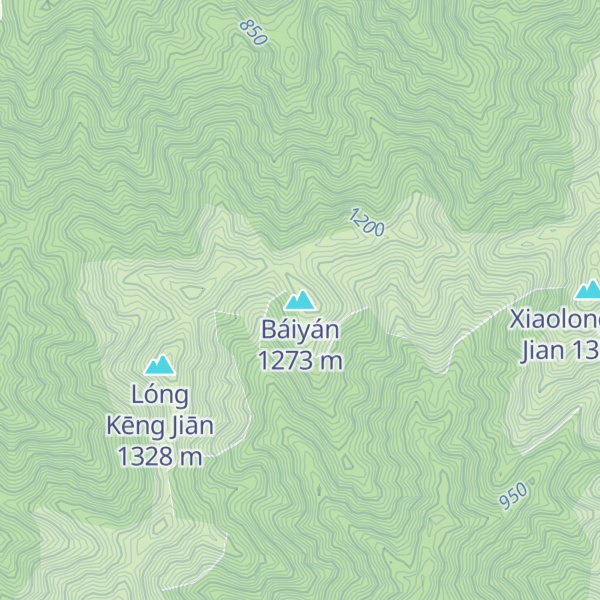 Map of Báiyán