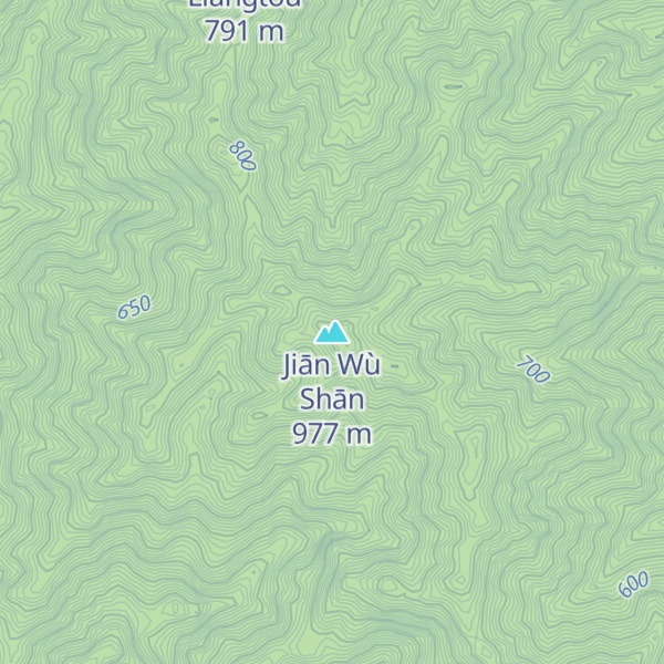 Map of Jiān Wù Shān