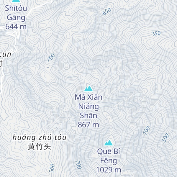 Map of Mǎ Xiān Niáng Shān