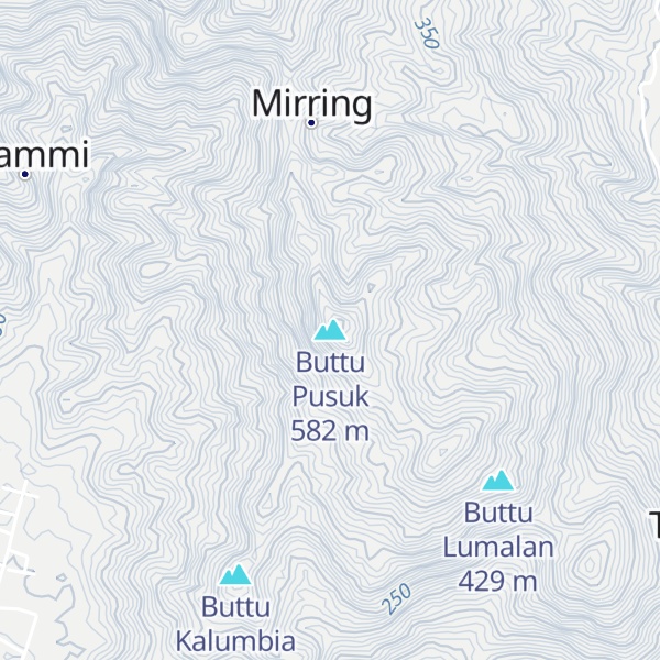 Map of Buttu Pusuk