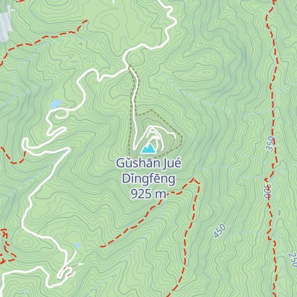 Map of Gǔshān Jué Dǐngfēng