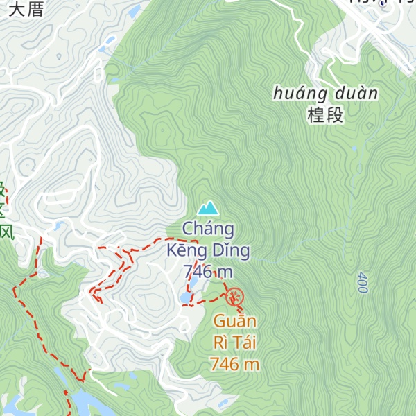 Map of Cháng Kēng Dǐng
