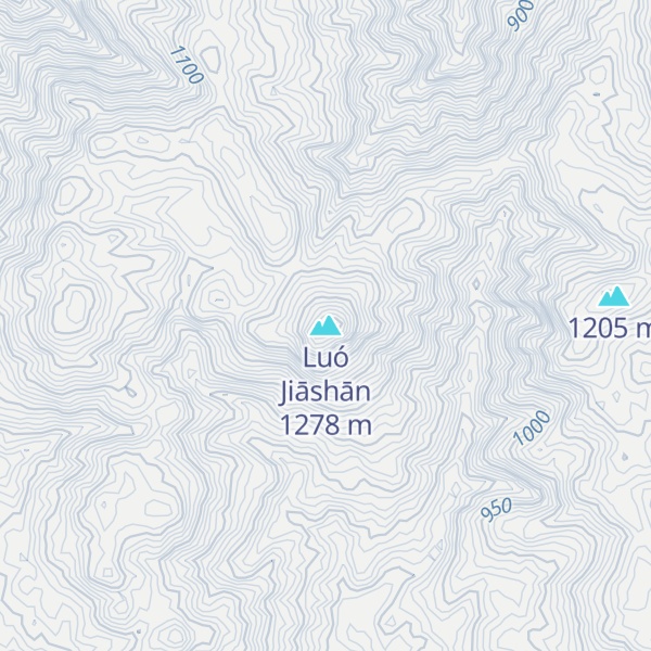 Map of Luó Jiāshān
