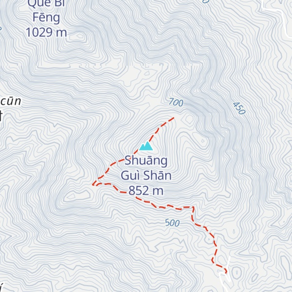 Map of Shuāng Guì Shān