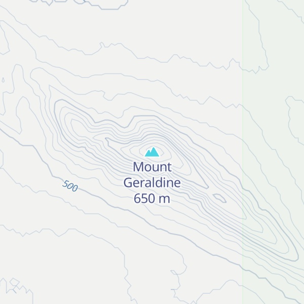Map of Mount Geraldine