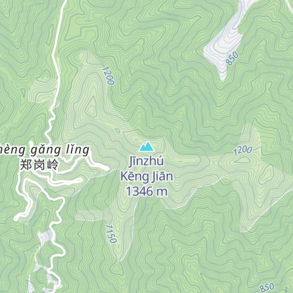 Map of Jīnzhú Kēng Jiān