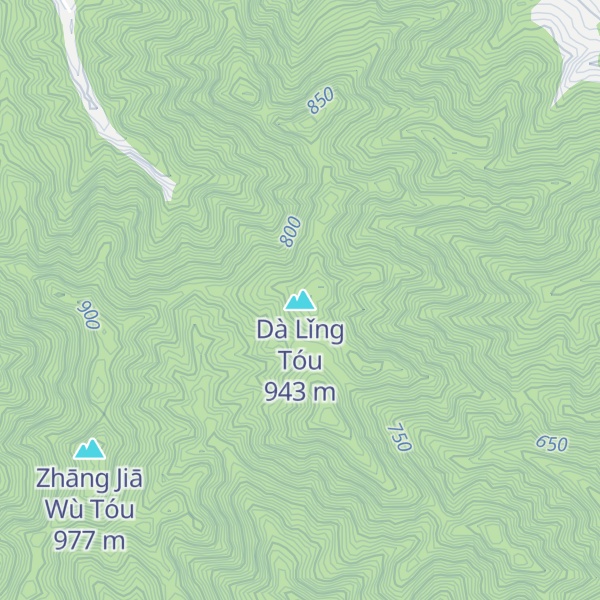 Map of Dà Lǐng Tóu