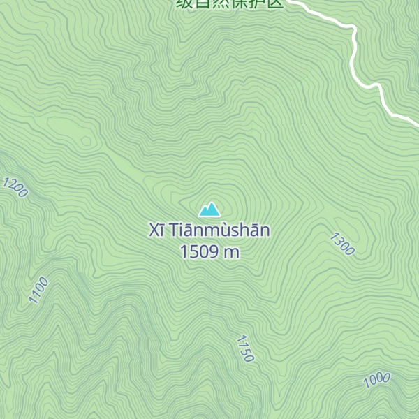 Map of Xī Tiānmùshān